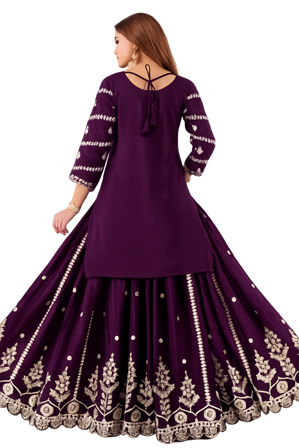 Royal Elegance in Every Thread Shop This Stunning Purple Embroidered Suit Now