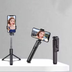 Bluetooth Extendable Selfie Stick with Wireless Remote Adjustable and Rotatable Design