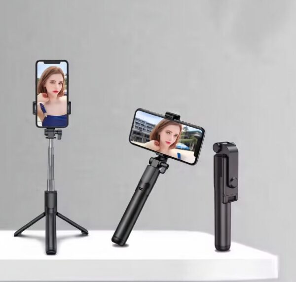 Bluetooth Extendable Selfie Stick with Wireless Remote Adjustable and Rotatable Design